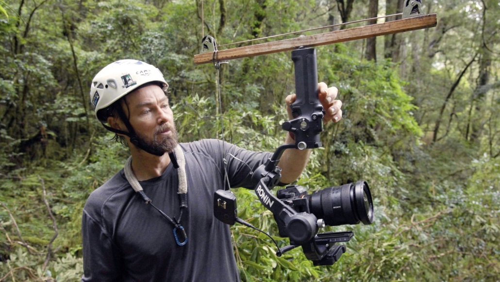 Steave Pearce of The Tree Projects with his camera