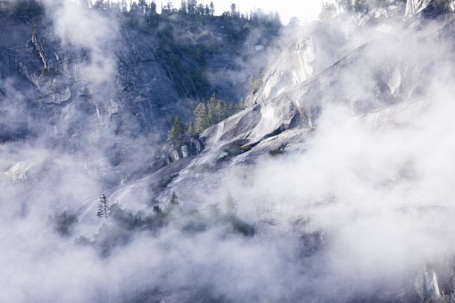 Mountains in the mist.