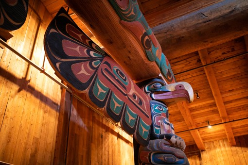 Big house at Spirit Bear Lodge, Great Bear Rainforest.