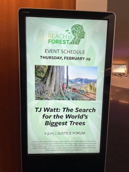 Up next: "The Search for the World's Biggest Trees" by AFA's TJ Watt.