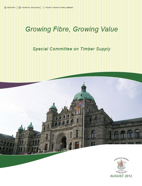 Today the Special Committee on Timber Supply released its report on how to deal with a timber shortfall in BC’s Central Interior in relation to the forest industry’s regional overcapacity. See article for link to PDF.