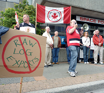 Ban Raw Log Exports March and Rally
