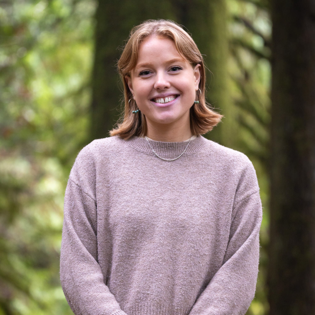 Portrait of Issy Turnill in the forest